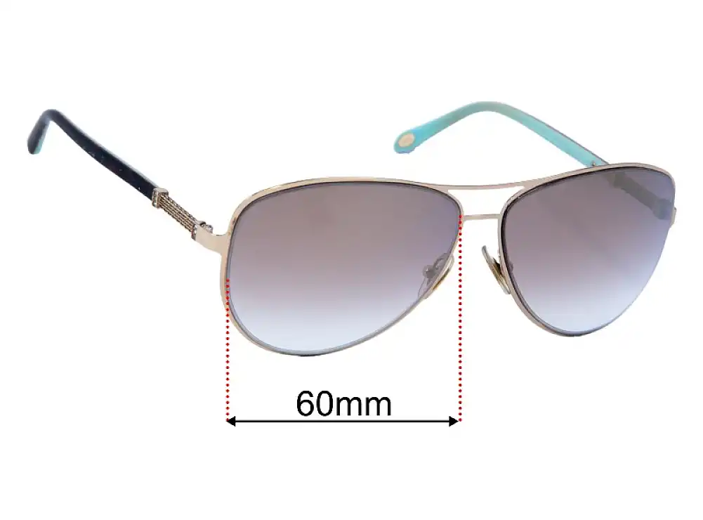 Sunglass Fix Replacement Lenses for Tiffany & Co TF 3048-B 60mm Sunglass Fix Replacement Lenses for Tiffany & Co TF 3048-B 60mm