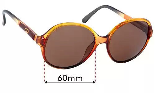 Sunglass Fix Replacement Lenses for Christian Dior 2239 - 60mm Wide Christian Dior 2239 Replacement Lenses 60mm wide