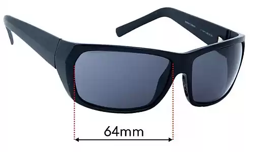 Sunglass Fix Replacement Lenses for Maui Jim MJ265 Waimea Canyon - 64mm Wide Maui Jim MJ265 Waimea Canyon Replacement Lenses 64mm wide
