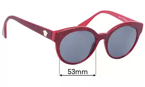 Sunglass Fix Replacement Lenses for Versace MOD 3217- 53mm Wide Versace MOD 3217 Replacement Lenses 53mm wide