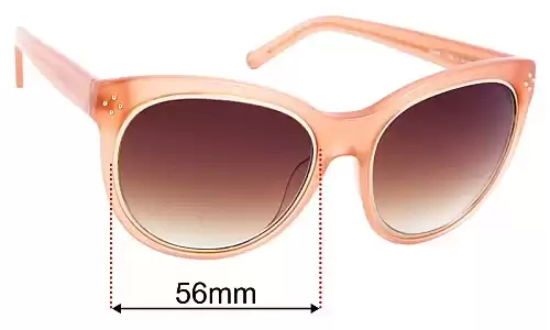 Sunglass Fix Replacement Lenses for Chloe CE 690S - 56mm Wide Chloe CE 690S Replacement Lenses 56mm wide