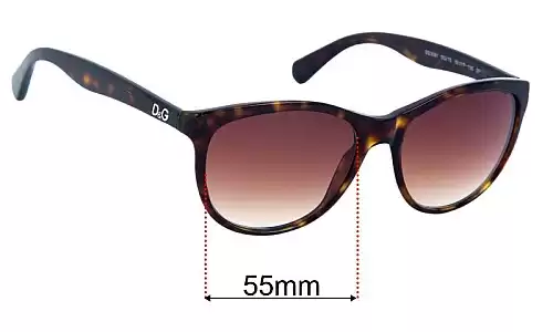 Sunglass Fix Replacement Lenses for Dolce & Gabbana DD3091 - 55mm Wide Dolce & Gabbana DD3091 Replacement Lenses 55mm wide