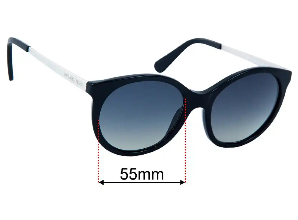 Sunglass Fix Replacement Lenses for Michael Kors MK2034 Island Tropics - 55mm Wide Sunglass Fix Replacement Lenses for Michael Kors MK2034 Island Tropics - 55mm Wide
