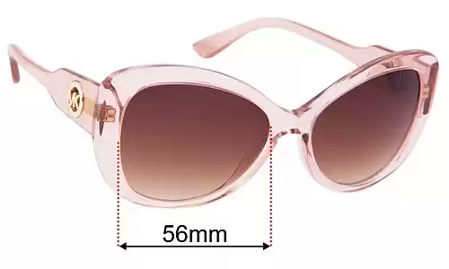 Sunglass Fix Replacement Lenses for Michael Kors MK2120 Positano - 56mm Wide Michael Kors MK2120 Positano Replacement Lenses 56mm wide