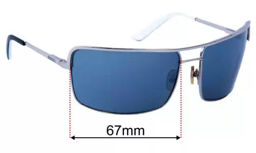 Sunglass Fix Replacement Lenses for Morrissey Charmer - 67mm Wide Morrissey Charmer Replacement Lenses 67mm wide