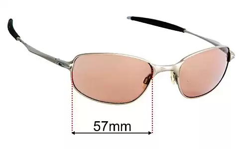 Sunglass Fix Replacement Lenses for Oakley Big Square Wire - 57mm Wide Oakley Big Square Wire Replacement Lenses 57mm wide