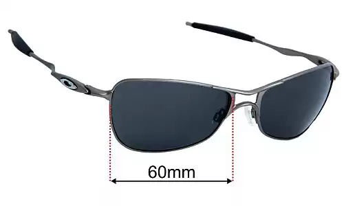 Sunglass Fix Replacement Lenses for Oakley Crosshair 1.0 - 60mm Wide Oakley Crosshair 1.0 Replacement Lenses 60mm wide