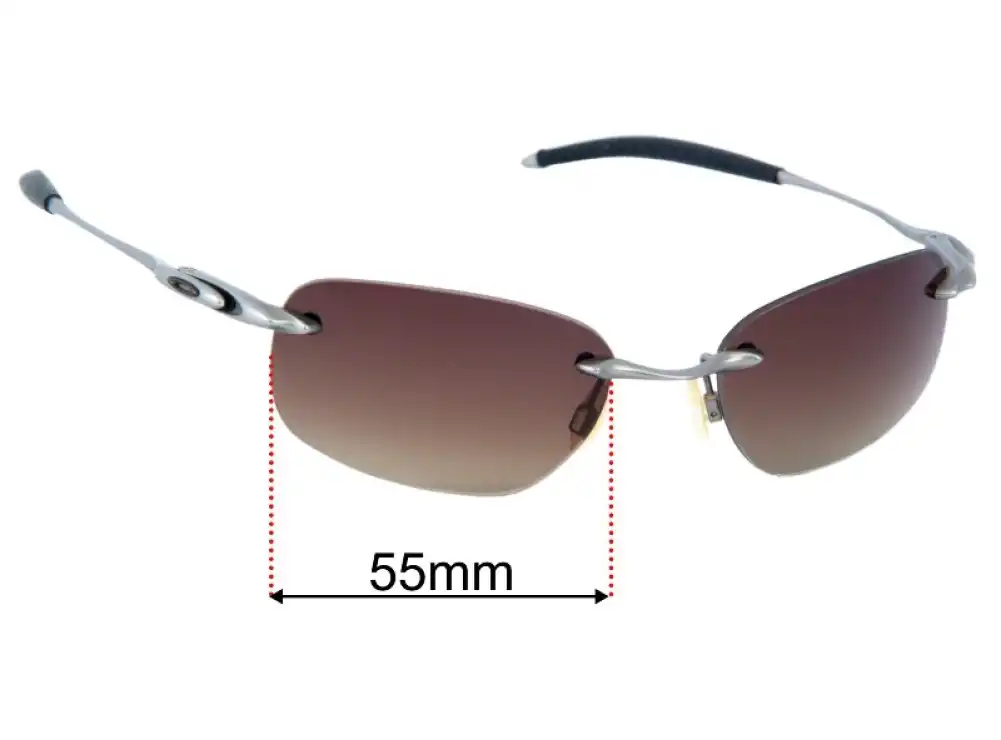 Sunglass Fix Replacement Lenses for Oakley Why 8.1 - 55mm Wide Sunglass Fix Replacement Lenses for Oakley Why 8.1 - 55mm Wide