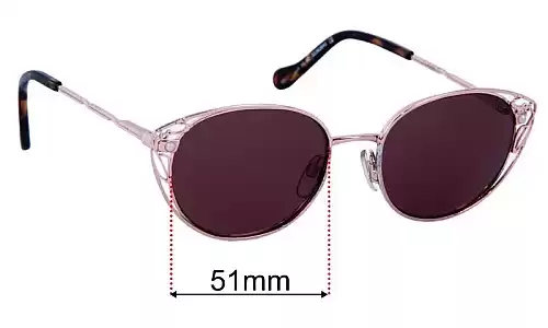 Sunglass Fix Replacement Lenses for Specsavers Liberty - 51mm Wide Specsavers Liberty Replacement Lenses 51mm wide