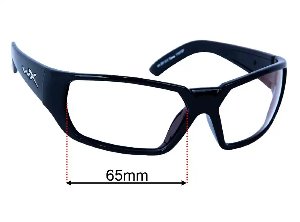 Sunglass Fix Replacement Lenses for Wiley X Rout - 65mm Wide Sunglass Fix Replacement Lenses for Wiley X Rout - 65mm Wide