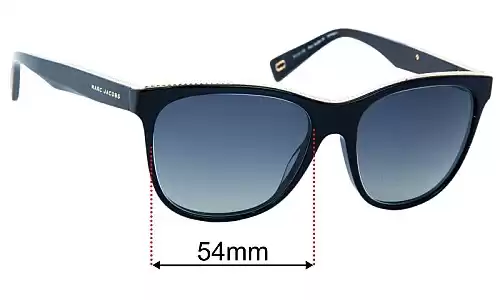 Sunglass Fix Replacement Lenses for Marc by Marc Jacobs 19 - 54mm Wide Marc by Marc Jacobs 19 Replacement Lenses 54mm wide