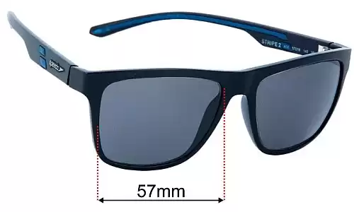 Sunglass Fix Replacement Lenses for Speedo Stripe 2 - 57mm Wide Speedo Stripe 2 Replacement Lenses 57mm wide