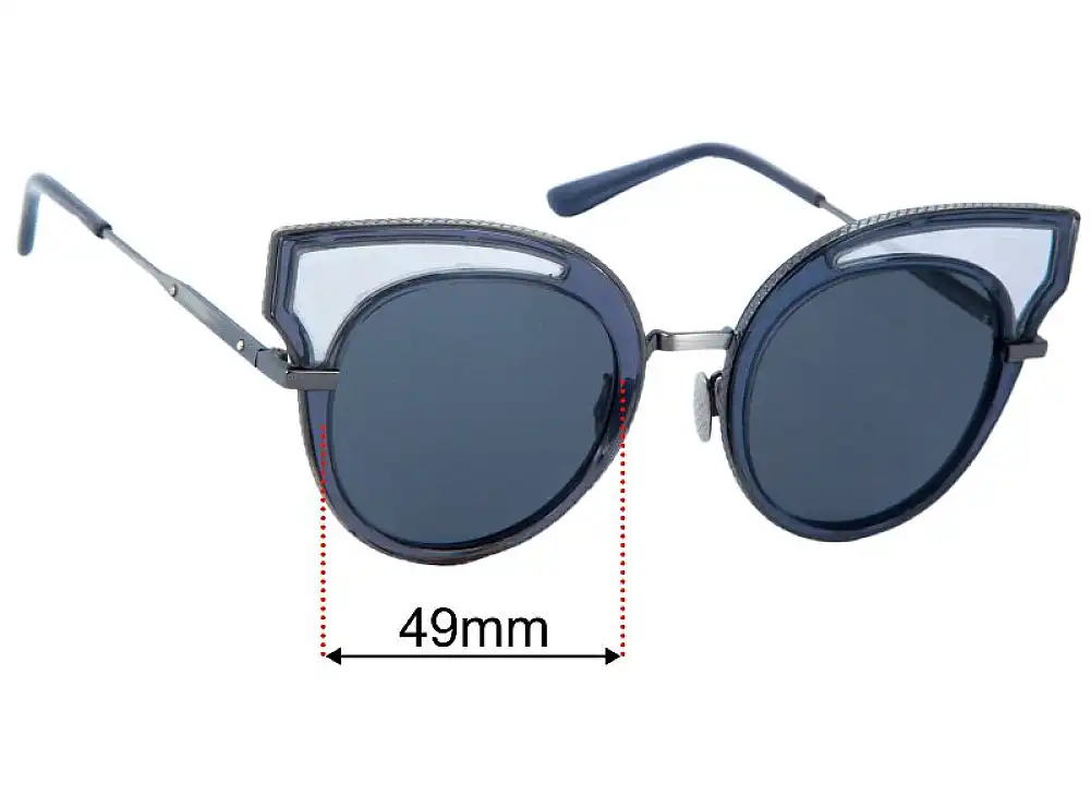 Sunglass Fix Replacement Lenses for Bottega Veneta BV 0094S - 49mm Wide Sunglass Fix Replacement Lenses for Bottega Veneta BV 0094S - 49mm Wide