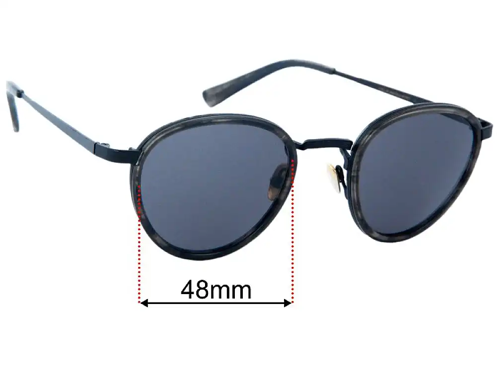 Sunglass Fix Replacement Lenses for Epokhe Poezd - 48mm Wide Sunglass Fix Replacement Lenses for Epokhe Poezd - 48mm Wide