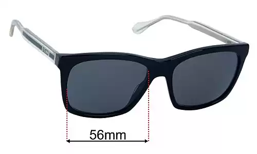 Sunglass Fix Replacement Lenses for Gucci GG0558S - 56mm Wide Gucci GG0558S Replacement Lenses 56mm wide