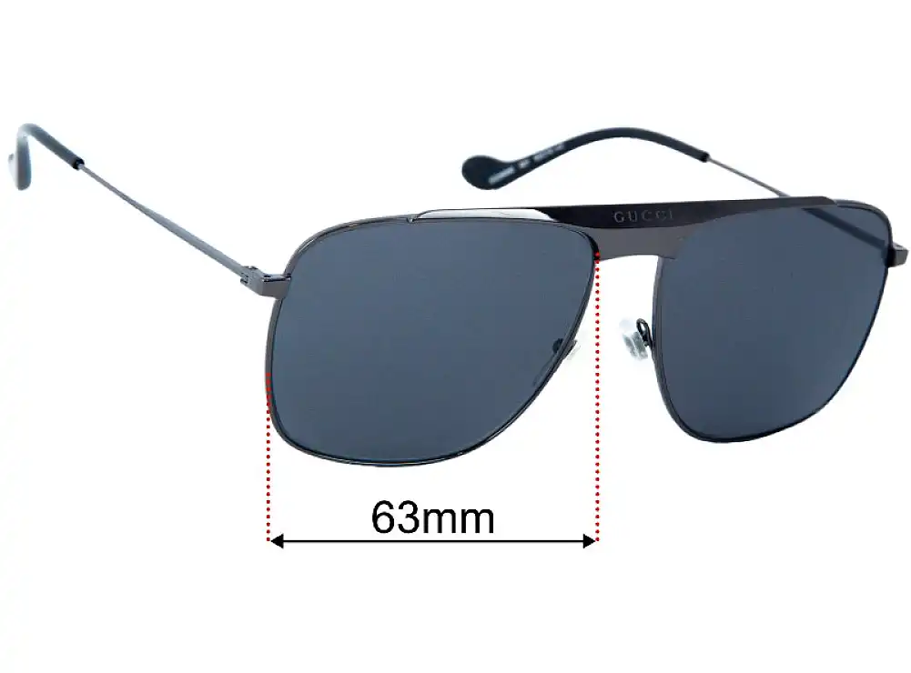 Sunglass Fix Replacement Lenses for Gucci GG0909S - 63mm Wide Sunglass Fix Replacement Lenses for Gucci GG0909S - 63mm Wide