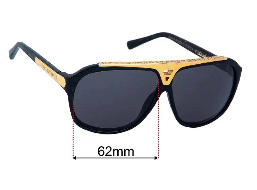 Sunglass Fix Replacement Lenses for Louis Vuitton Z0105W - 62mm Wide Sunglass Fix Replacement Lenses for Louis Vuitton Z0105W - 62mm Wide