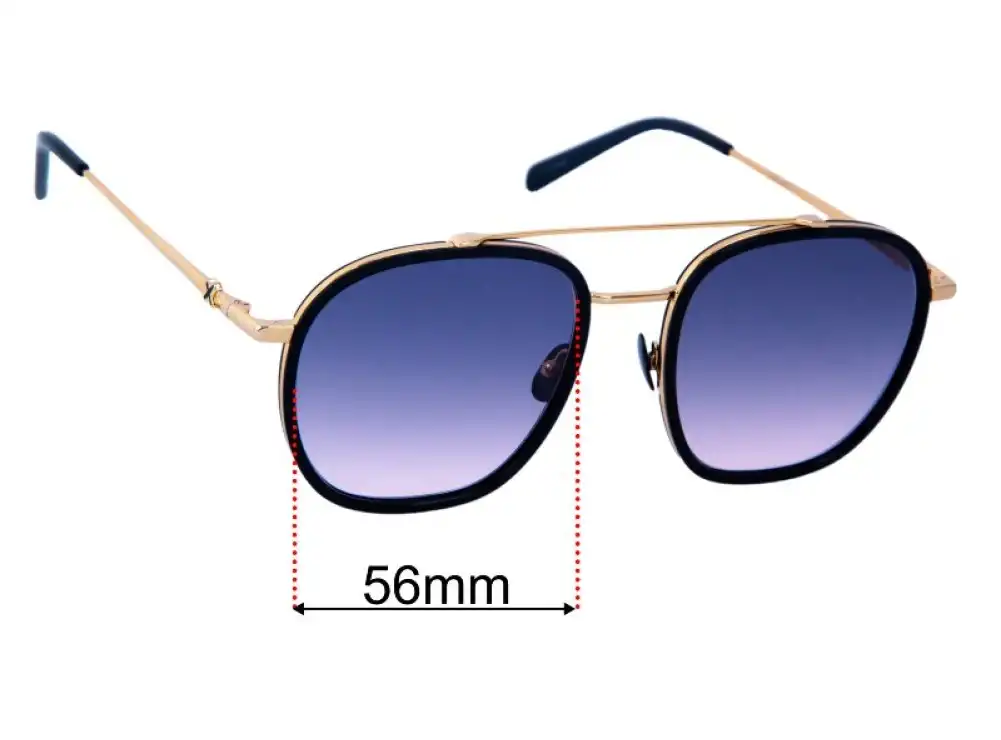 Sunglass Fix Replacement Lenses for Oscar & Frank Via Palma - 56mm Wide Sunglass Fix Replacement Lenses for Oscar & Frank Via Palma - 56mm Wide