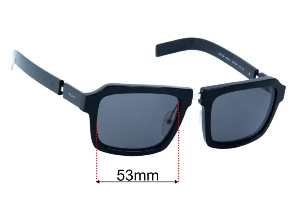 Sunglass Fix Replacement Lenses for Prada SPR09X - 53mm Wide Sunglass Fix Replacement Lenses for Prada SPR09X - 53mm Wide