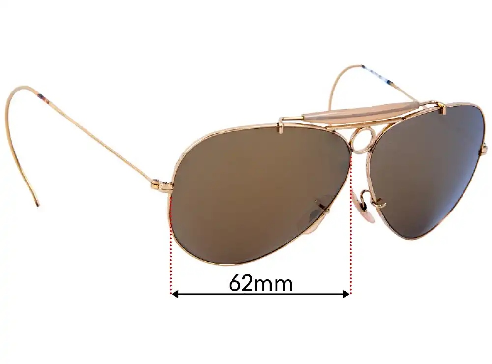 Sunglass Fix Replacement Lenses for Ray Ban B&L Shooter - 62mm Wide Sunglass Fix Replacement Lenses for Ray Ban B&L Shooter - 62mm Wide
