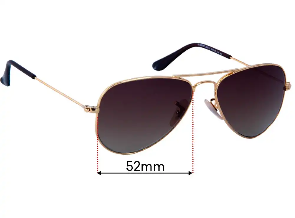 Sunglass Fix Replacement Lenses for Ray-Ban RJ9506S - 52mm Wide Sunglass Fix Replacement Lenses for Ray-Ban RJ9506S - 52mm Wide