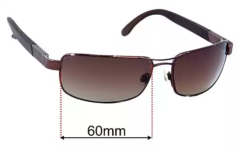 Sunglass Fix Replacement Lenses for Serengeti Paolo - 60mm Wide Serengeti Paolo Replacement Lenses 60mm wide