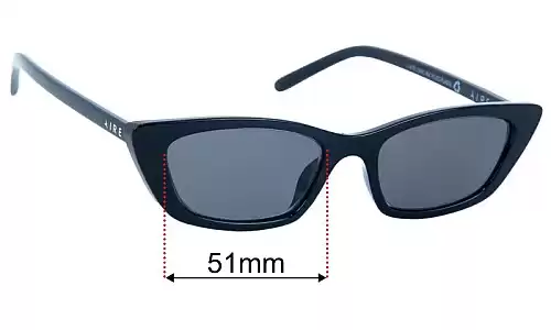 Sunglass Fix Replacement Lenses for Aire Titania - 51mm Wide Aire Titania Replacement Lenses 51mm wide