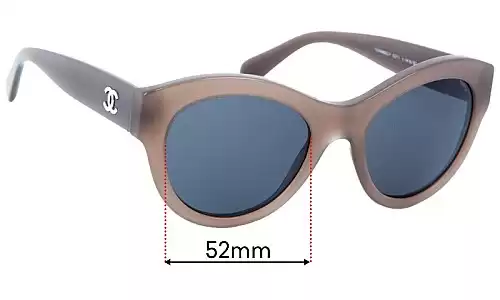 Sunglass Fix Replacement Lenses for Chanel 5371 - 52mm Wide Chanel 5371 Replacement Lenses 52mm wide