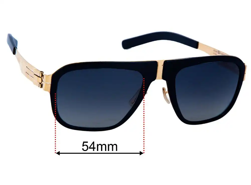 Sunglass Fix Replacement Lenses for IC! Berlin M8 Pappelplatz - 54mm Wide Sunglass Fix Replacement Lenses for IC! Berlin M8 Pappelplatz - 54mm Wide