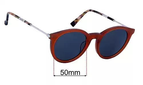 Sunglass Fix Replacement Lenses for MaxMara MM Wand I - 50mm Wide MaxMara MM Wand I Replacement Lenses 50mm wide
