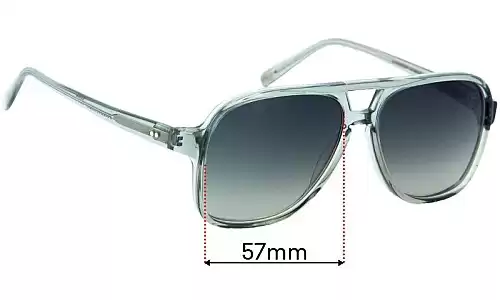 Sunglass Fix Replacement Lenses for Moscot Sheister - 57mm Wide Moscot Sheister Replacement Lenses 57mm wide