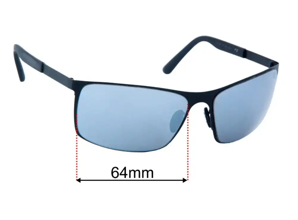 Sunglass Fix Replacement Lenses for Porsche P 8566F - 64mm Wide Sunglass Fix Replacement Lenses for Porsche P 8566F - 64mm Wide