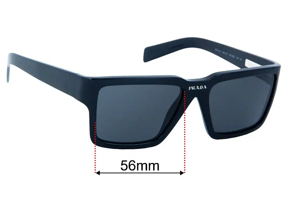 Sunglass Fix Replacement Lenses for Prada SPR09Y - 56mm Wide Sunglass Fix Replacement Lenses for Prada SPR09Y - 56mm Wide