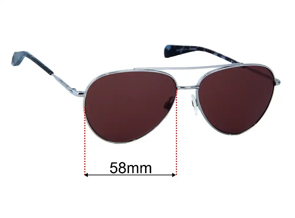 Sunglass Fix Replacement Lenses for Rag & Bone NB1064/G/S - 58mm Wide Sunglass Fix Replacement Lenses for Rag & Bone NB1064/G/S - 58mm Wide