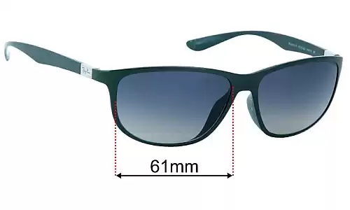 Sunglass Fix Replacement Lenses for Ray Ban RB4213 Liteforce - 61mm Wide Ray Ban RB4213 Liteforce Replacement Lenses 61mm wide