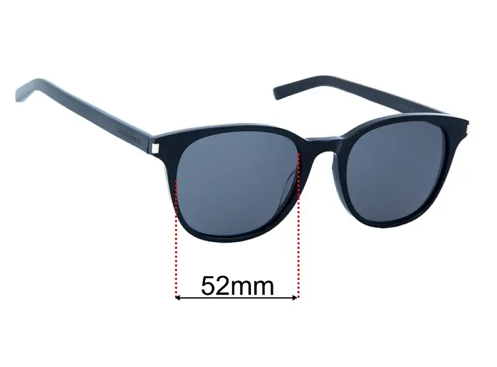 Sunglass Fix Replacement Lenses for Saint Laurent SL 527 - 52mm Wide Sunglass Fix Replacement Lenses for Saint Laurent SL 527 - 52mm Wide