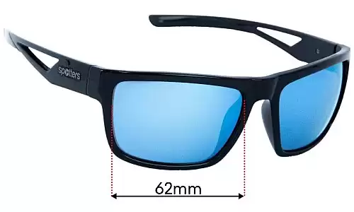 Sunglass Fix Replacement Lenses for Spotters Morph - 62mm Wide Spotters Morph Replacement Lenses 62mm wide