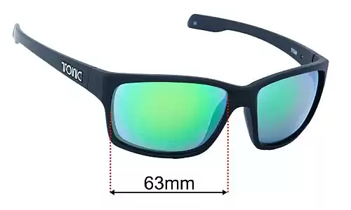 Sunglass Fix Replacement Lenses for Tonic Titan - 63mm Wide Tonic Titan Replacement Lenses 63mm wide