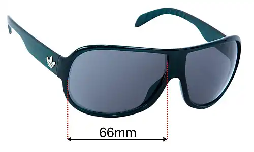 Sunglass Fix Replacement Lenses for Adidas AH17 Bruno - 66mm Wide Adidas AH17 Bruno Replacement Lenses 66mm wide