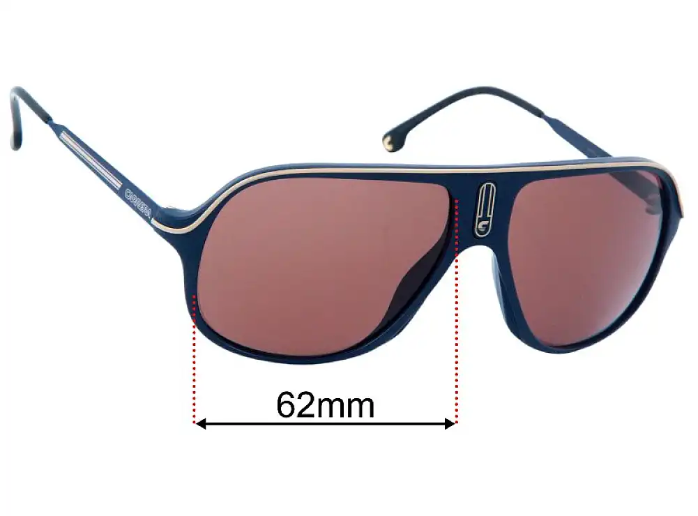 Sunglass Fix Replacement Lenses for Carrera Safari65/N - 62mm Wide Sunglass Fix Replacement Lenses for Carrera Safari65/N - 62mm Wide