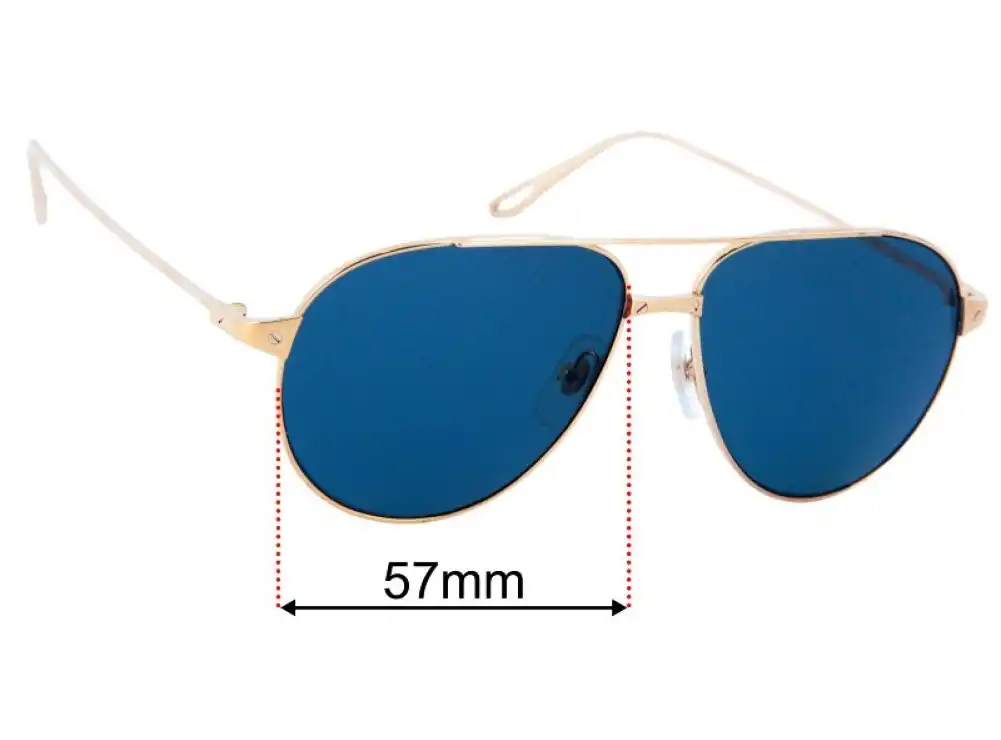 Sunglass Fix Replacement Lenses for Cartier CT0298S - 57mm Wide Sunglass Fix Replacement Lenses for Cartier CT0298S - 57mm Wide