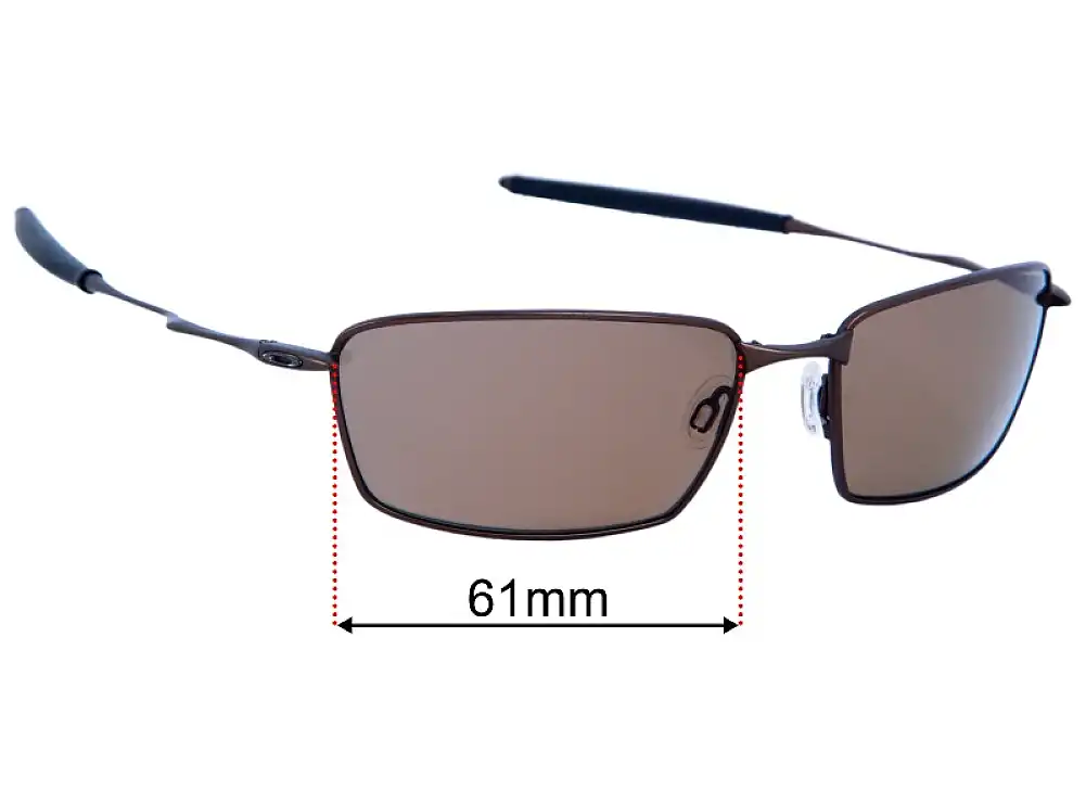 Sunglass Fix Replacement Lenses for Oakley Square Whisker - 61mm Wide Sunglass Fix Replacement Lenses for Oakley Square Whisker - 61mm Wide