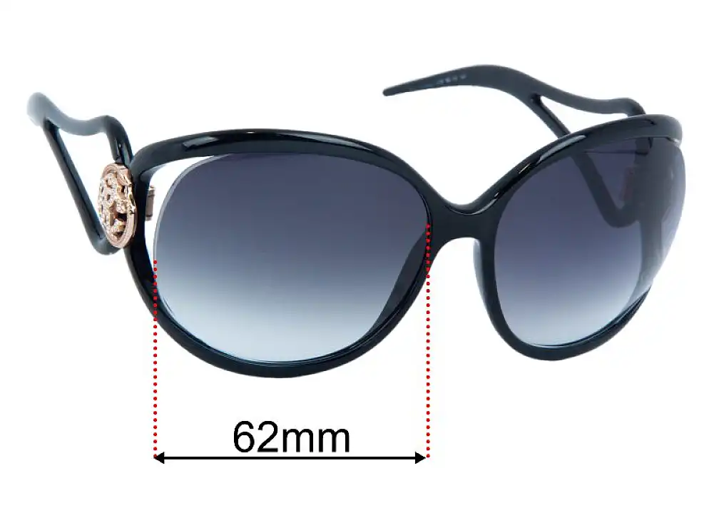 Sunglass Fix Replacement Lenses for Roberto Cavalli Grafias 893S - 62mm Wide Sunglass Fix Replacement Lenses for Roberto Cavalli Grafias 893S - 62mm Wide