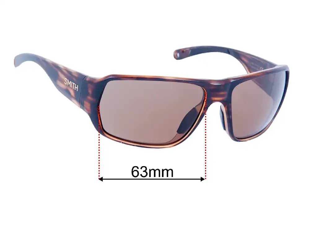 Sunglass Fix Replacement Lenses for Smith Castaway - 63mm Wide Sunglass Fix Replacement Lenses for Smith Castaway - 63mm Wide