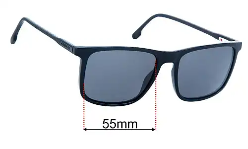 Sunglass Fix Replacement Lenses for Carrera 231/S - 55mm Wide Carrera 231/S Replacement Lenses 55mm wide