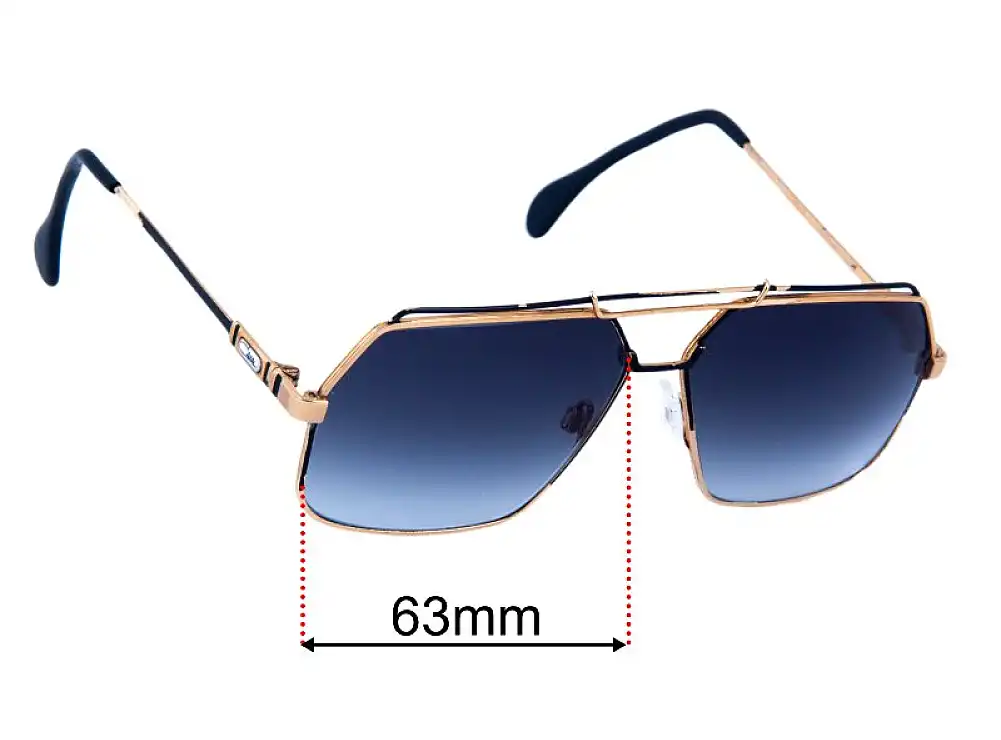 Sunglass Fix Replacement Lenses for Cazal MOD 734 - 63mm Wide Sunglass Fix Replacement Lenses for Cazal MOD 734 - 63mm Wide
