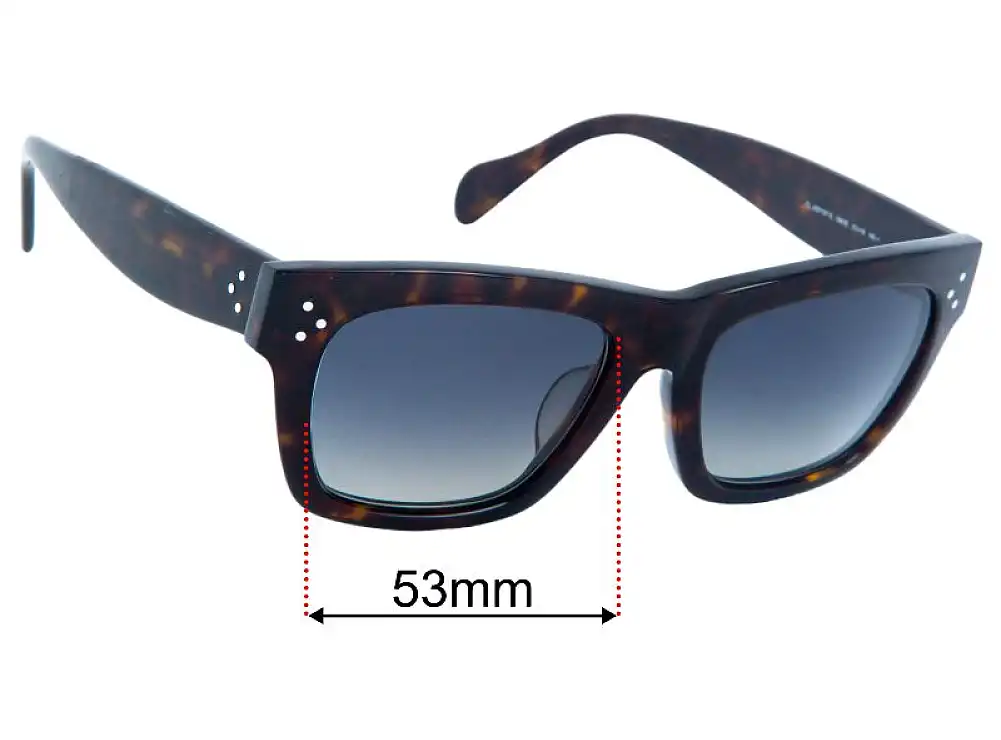 Sunglass Fix Replacement Lenses for Celine CL41071/F/S - 53mm Wide Sunglass Fix Replacement Lenses for Celine CL41071/F/S - 53mm Wide