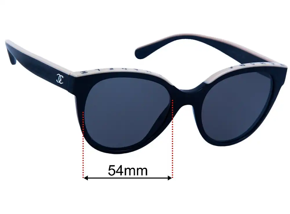 Sunglass Fix Replacement Lenses for Chanel 5414 - 54mm Wide Sunglass Fix Replacement Lenses for Chanel 5414 - 54mm Wide