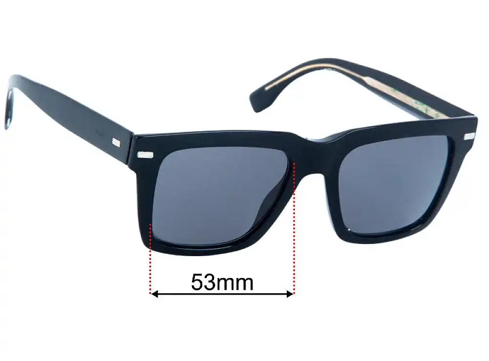 Sunglass Fix Replacement Lenses for Hugo Boss 1442/S - 53mm Wide Sunglass Fix Replacement Lenses for Hugo Boss 1442/S - 53mm Wide