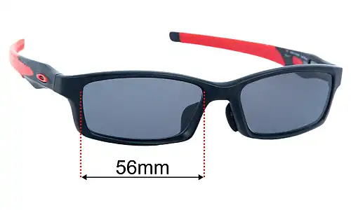 Sunglass Fix Replacement Lenses for Oakley Crosslink OX8118 - 56mm Wide Oakley Crosslink OX8118 Replacement Lenses 56mm wide